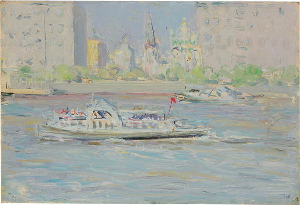 Ромадин Николай Михайлович. На Фрунзенской набережной 